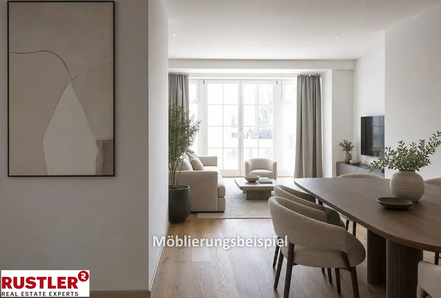 Erdgeschosswohnung in historic villa with terrace