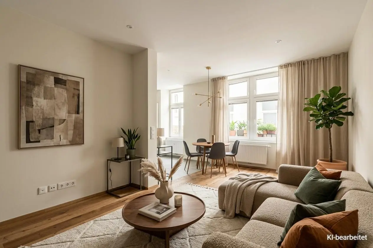 Bright ground floor apartment with excellent transport links
