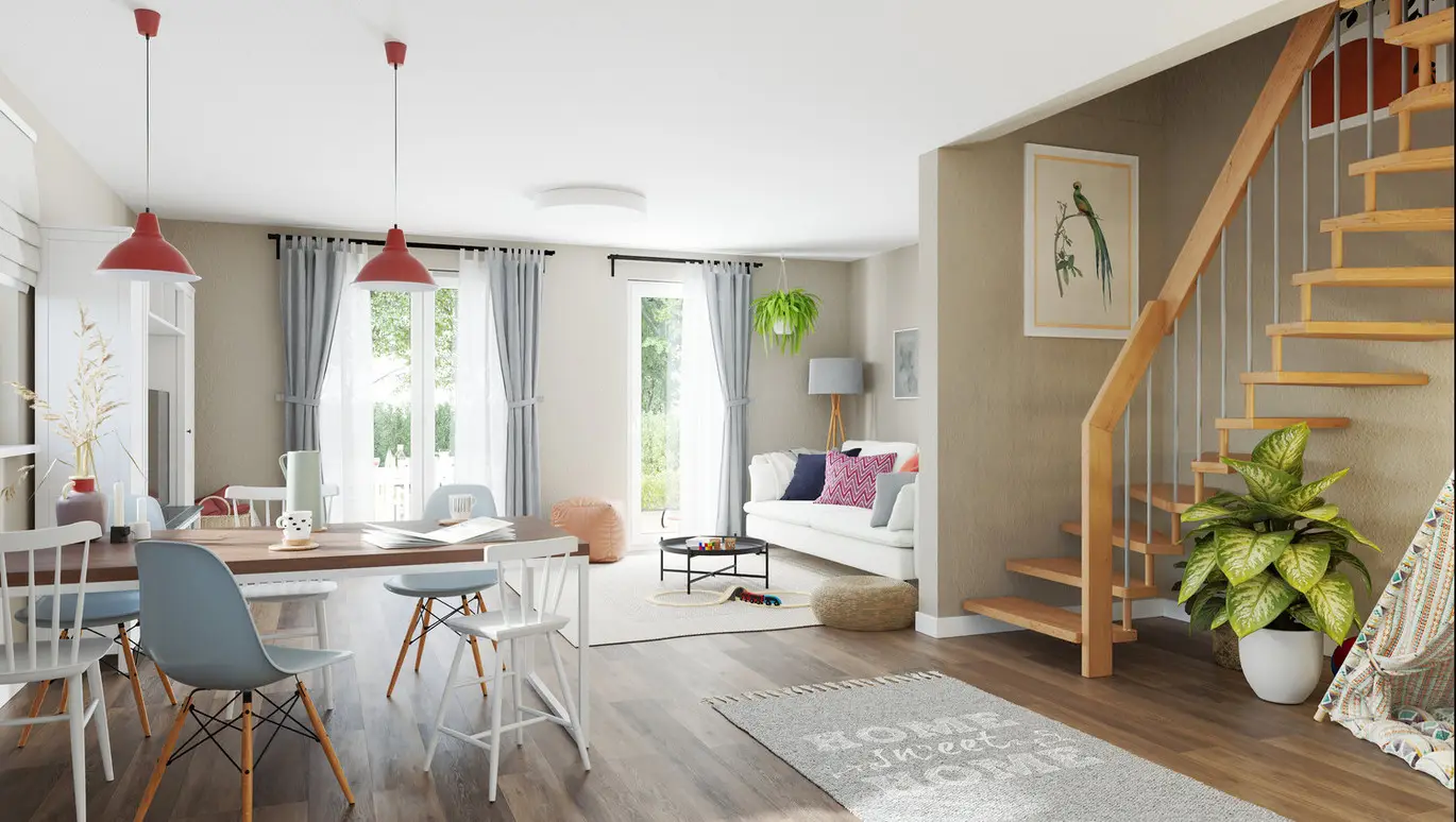 Family apartment with attic studio and large garden