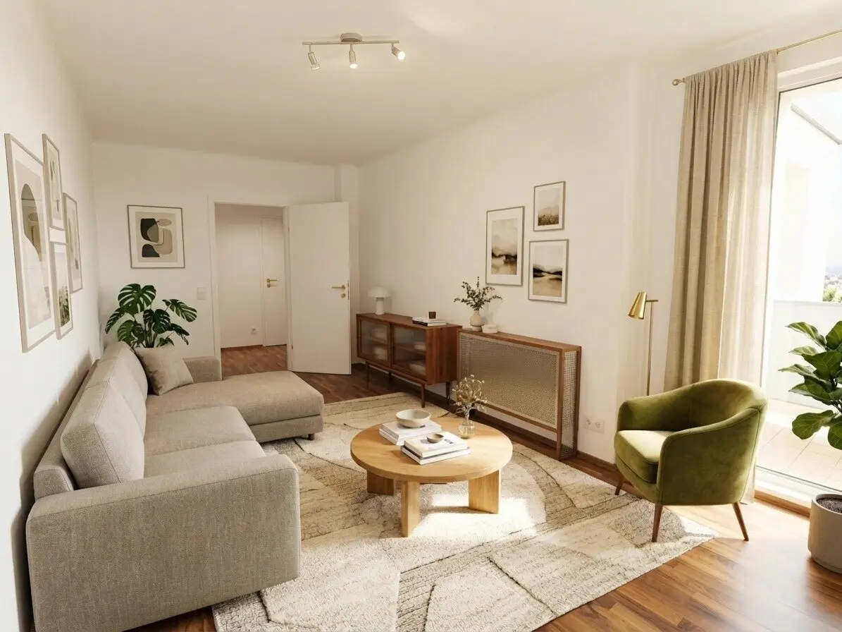 PREISREDUZIERT - ruhige 2-Zimmer-LOGGIA-Wohnung mit Potenzial - NESTROYPLATZ