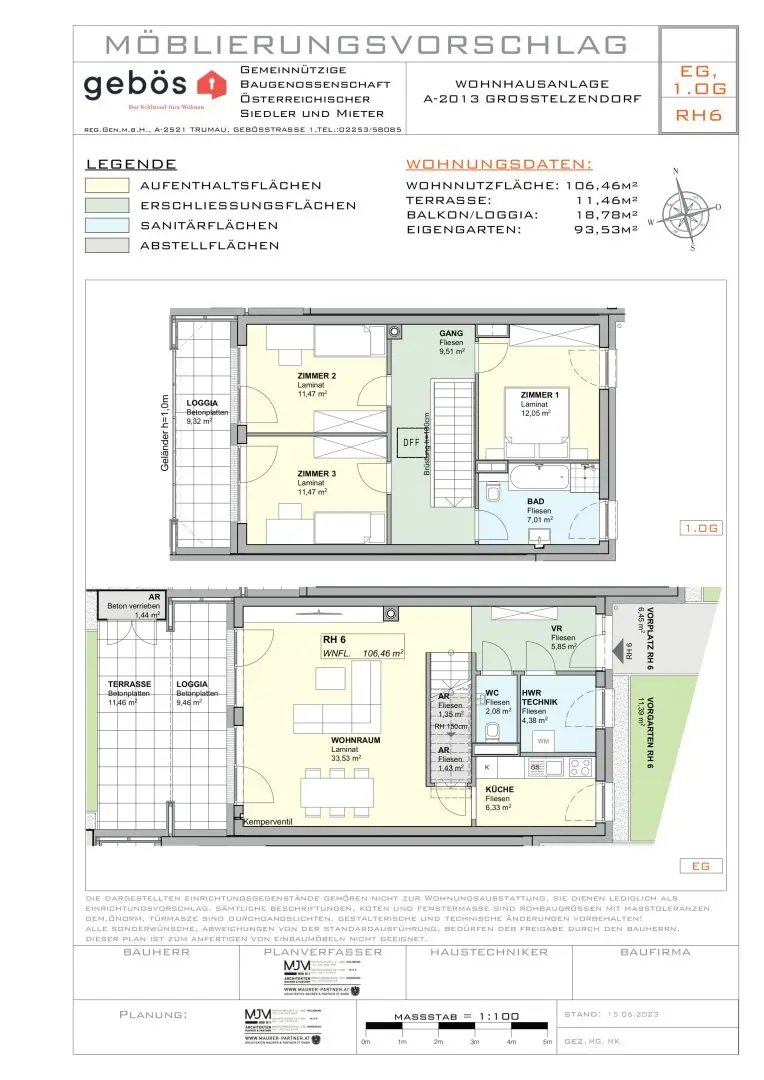 Neubaureihenhaus - Erstbezug - provisionsfrei