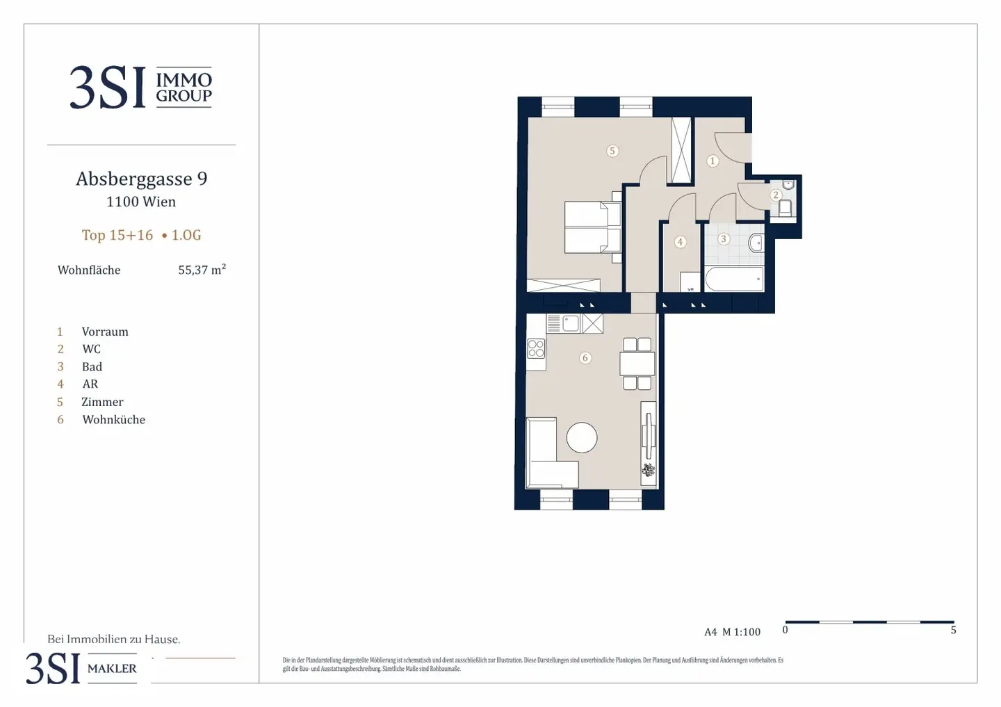 Absberggasse 9 - 2-room apartment for your personal feel-good paradise!