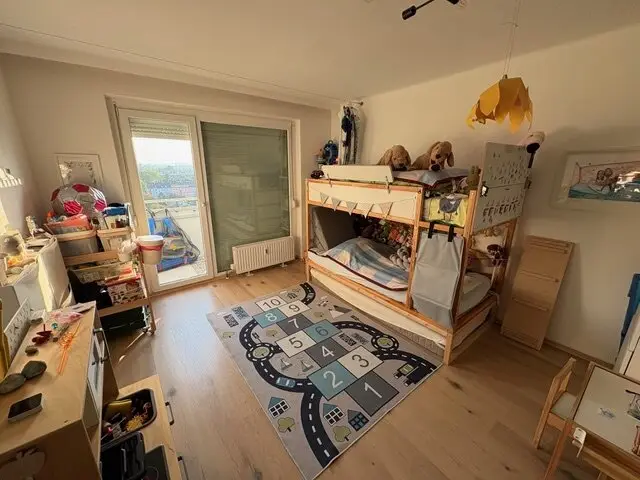 Dreamlike 3-room apartment with 89 m² and panoramic view on the 11th floor in Wels