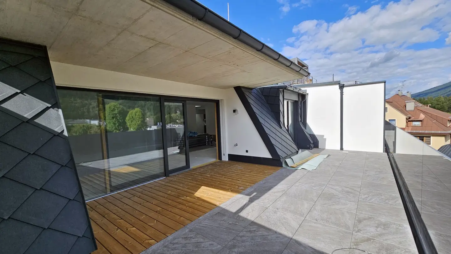 Dachterrasse 4.OG, Neubau Erstbezug 3-Zimmer Dachgeschoß Kufstein