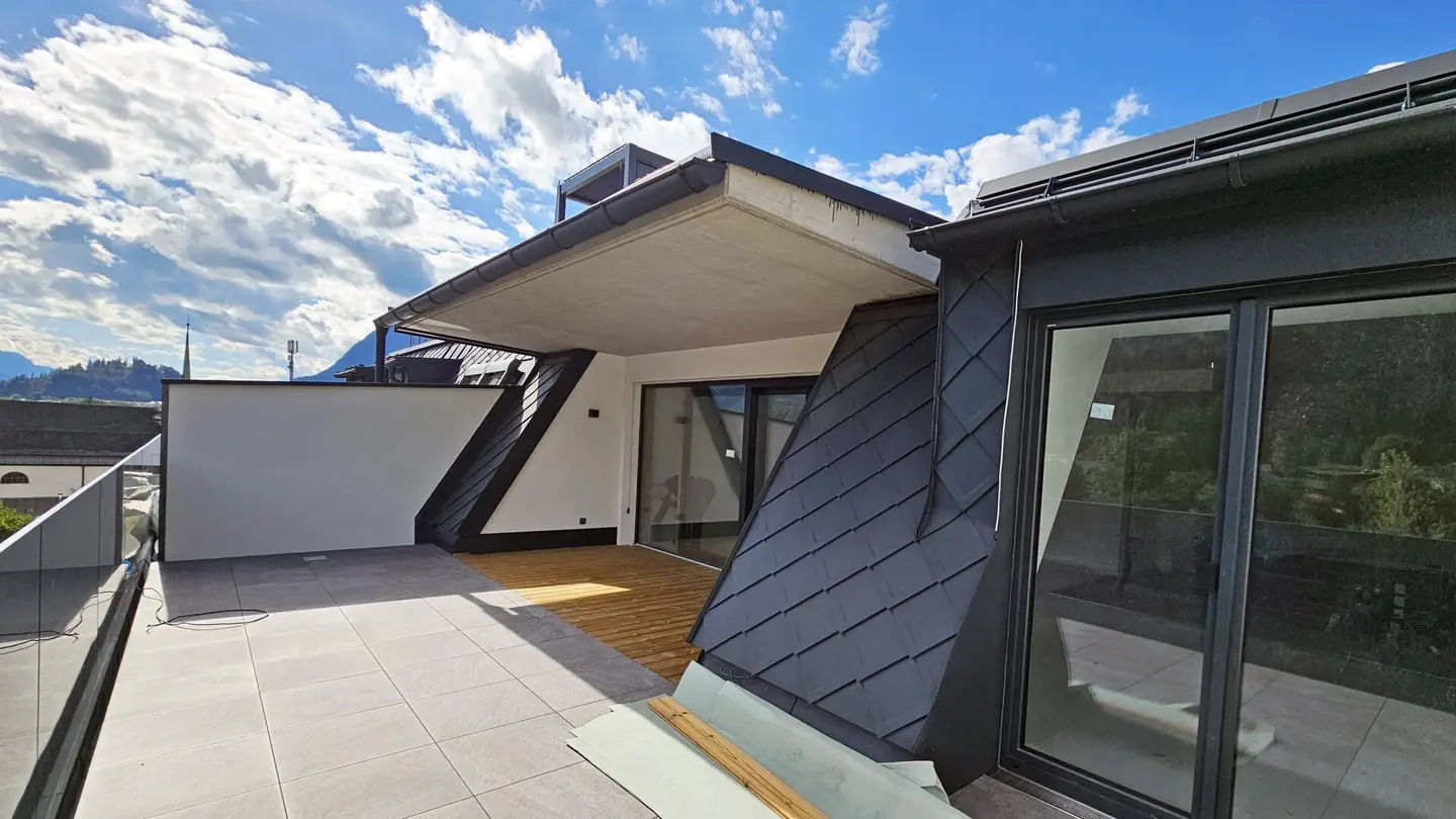 Dachterrasse 4.OG, Neubau Erstbezug 3-Zimmer Dachgeschoß Kufstein