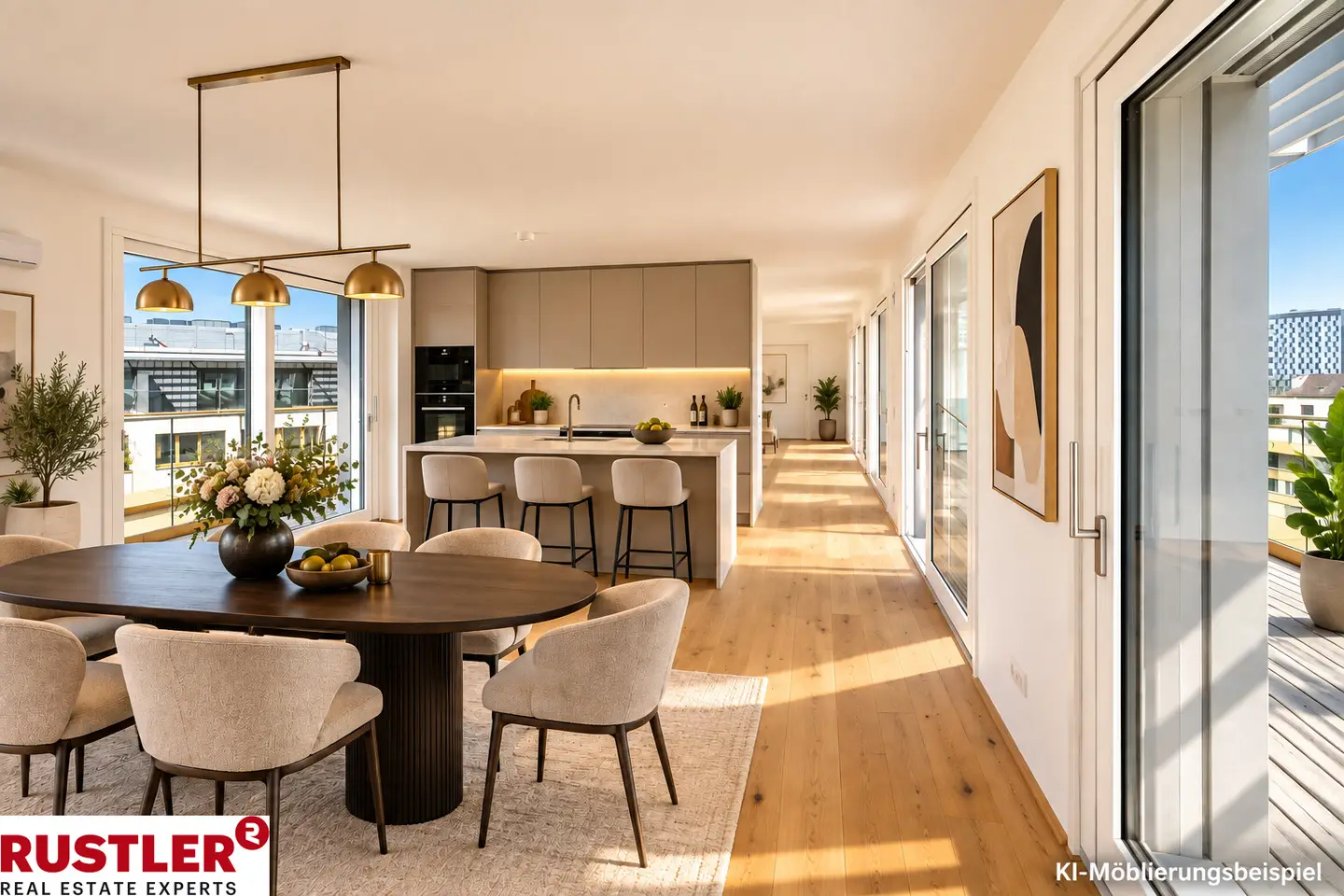 Maisonettewohnung bright and airy with large roof terrace