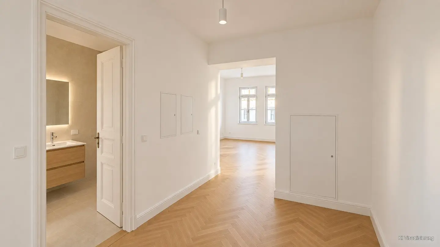 Wiener Altbau mit Loggia und Erker - Erstbezug nach hochwertiger Baumeister-Kernsanierung mit 3 Jahren Gewährleistung