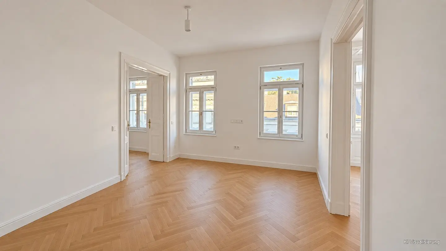 Wiener Altbau mit Loggia und Erker - Erstbezug nach hochwertiger Baumeister-Kernsanierung mit 3 Jahren Gewährleistung