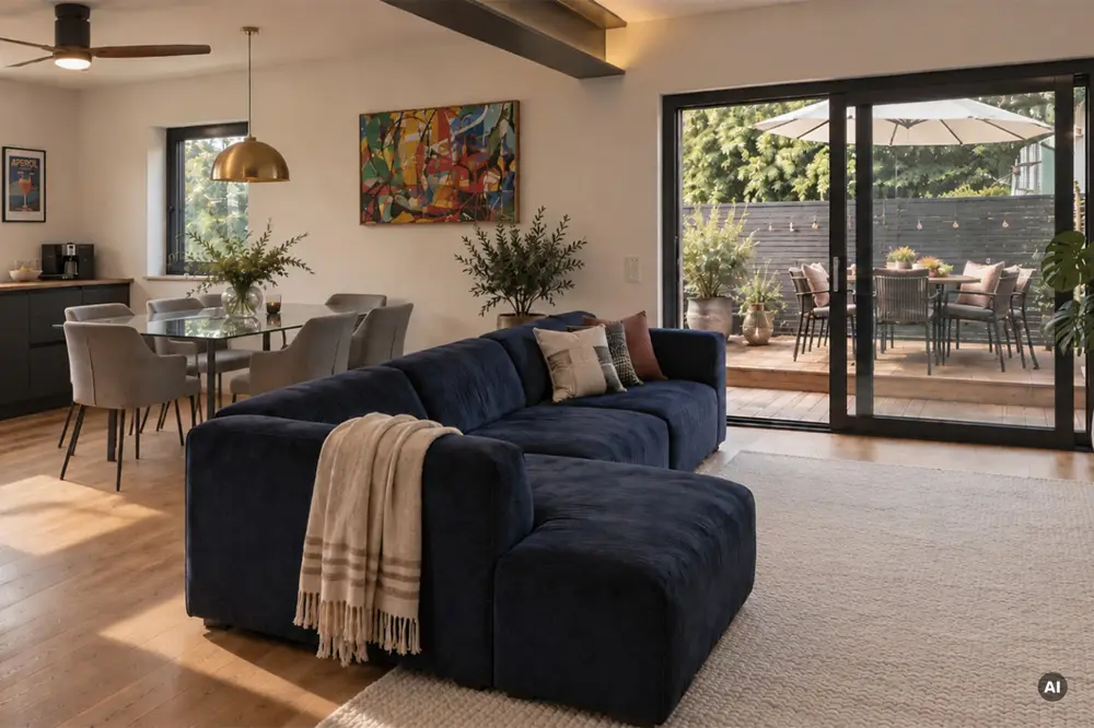 Panoramic apartment with lake view terrace and whirlpool