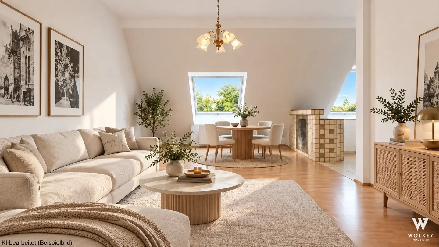2-Zimmer-Dachgeschosswohnung mit Grünblick, Sauna und Terrassennutzung I Nahe U3 Simmering