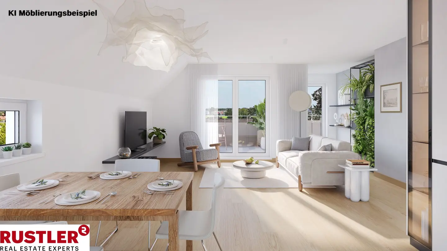 Apartment near the Danube island with balcony and photovoltaic system