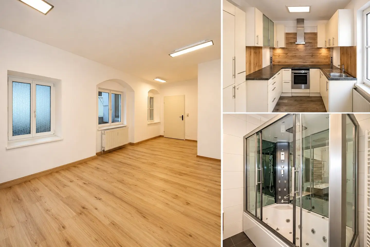 Quiet renovated partly furnished 88 m² old town house apartment in Freistadt central location