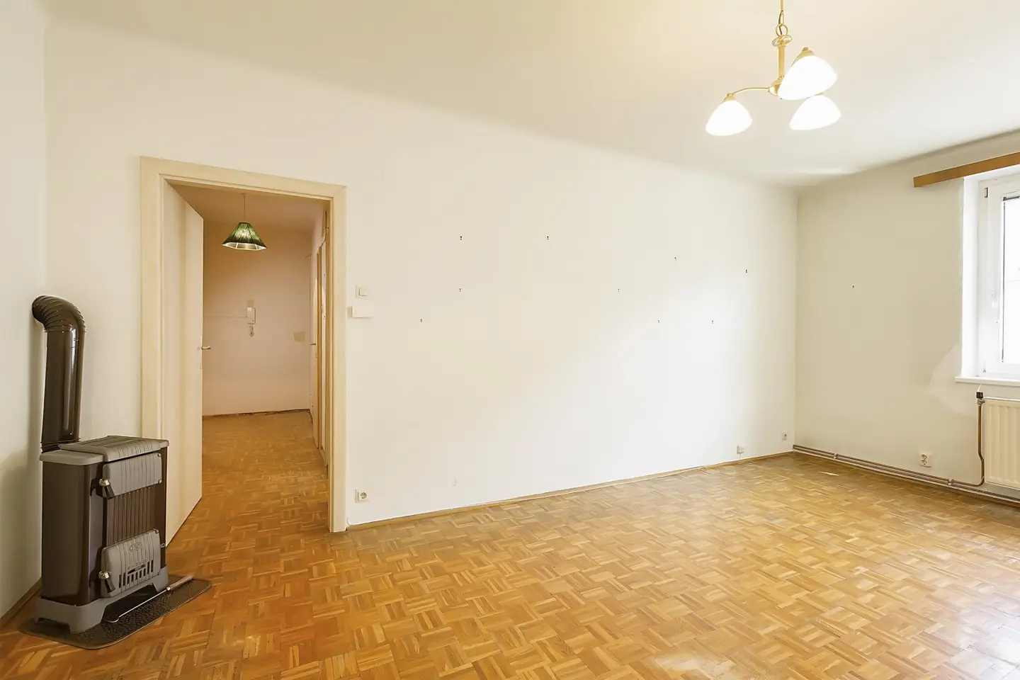 Nußwaldgasse - renovation required new build studio with separate fitted kitchen for sale