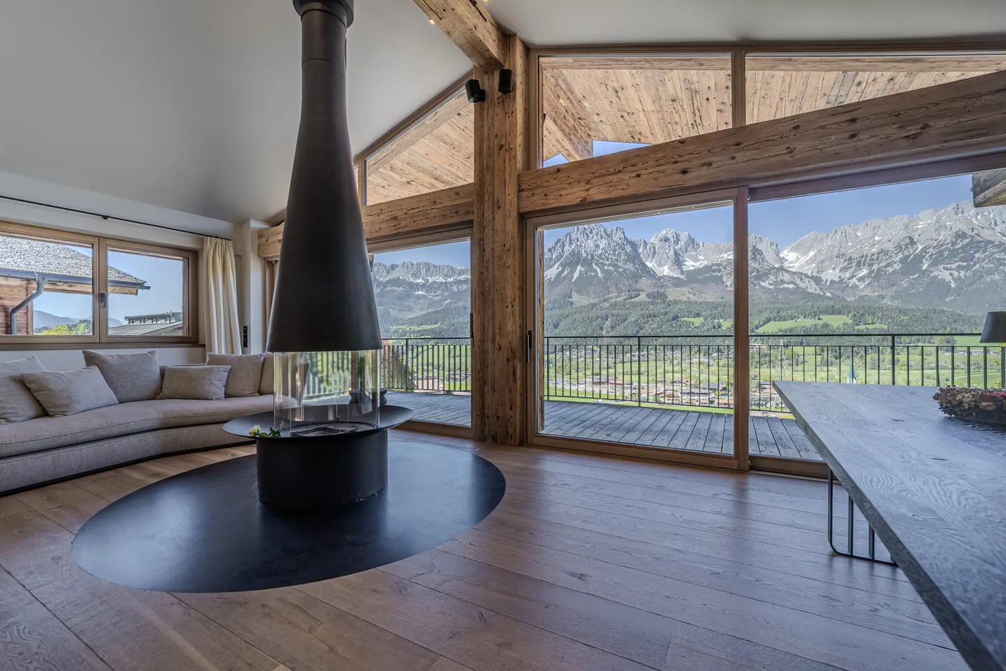 Ferienwohnung in Ski in Ski out Lage mit Kaiserblick