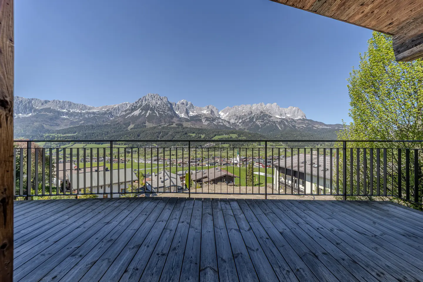 Ferienwohnung in Ski in Ski out Lage mit Kaiserblick