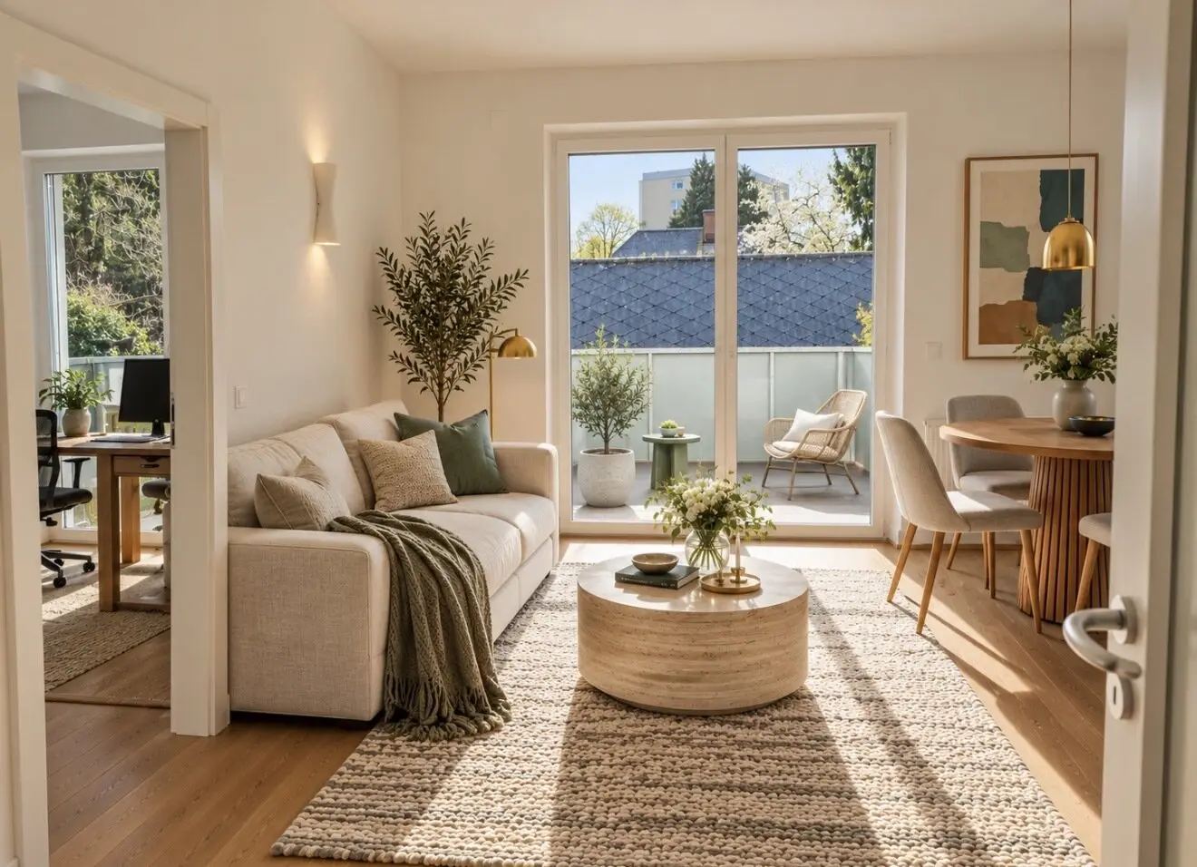 Nearly new 3-room apartment with terrace, parking space and fitted kitchen in Graz 8010 – 333,000 €