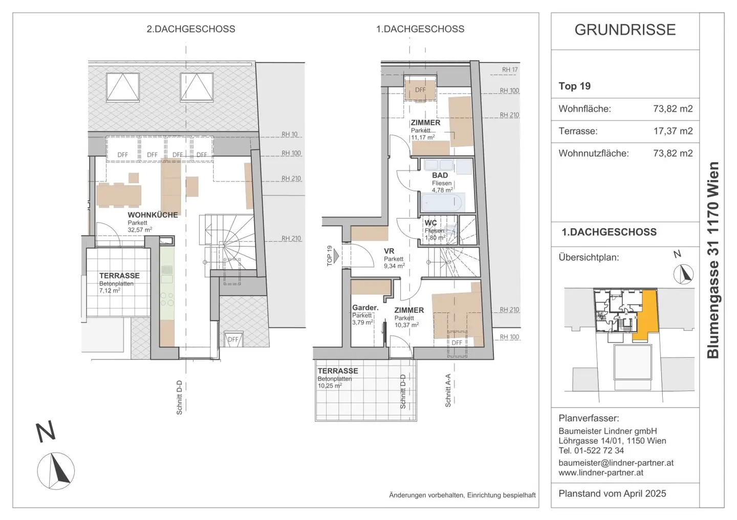Spacious Attic Apartment with Private Terrace