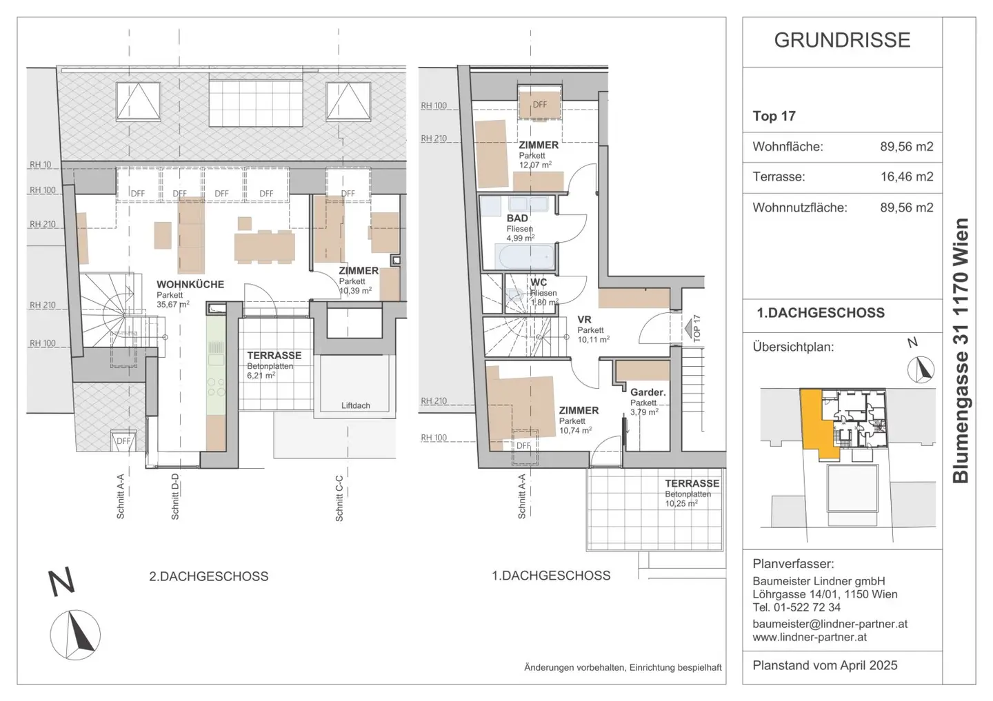 Spacious Attic Apartment with Terrace and Loggia