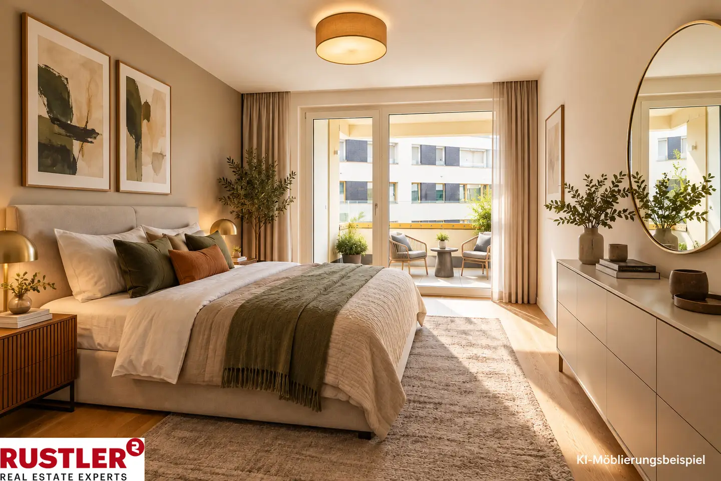Newly finished apartment near main train station with loggia