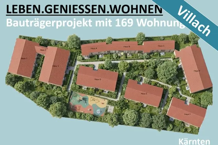 BEWILLIGTES BAUTRÄGERPROJEKT MIT 169 WOHNUNGEN IN VILLACH