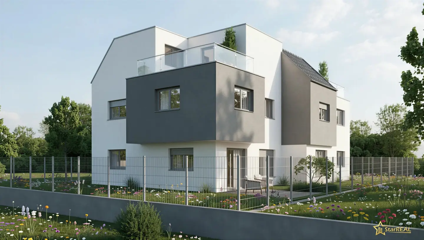 ZWISCHEN MARCHEFELDKANAL UND KH FLORIDSDORF! 198 m² NFL. PREMIUM DOPPELHAUS MIT KELLER UND 150 m² GARTEN. PROVISIONSFREI für den Käufer.
