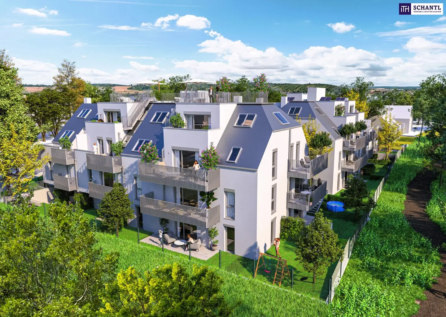 SCHWARZLAKENAU | Directly by the green park | New build apartments with heat pump &amp; PV system | HANDOVER imminent! (Marchfeldkanal, Neue Donau)
