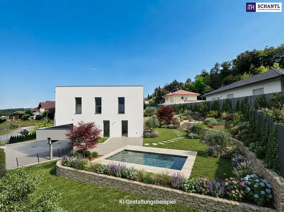 Arrive, breathe, feel at home: Your 450m² garden with view over Weiz