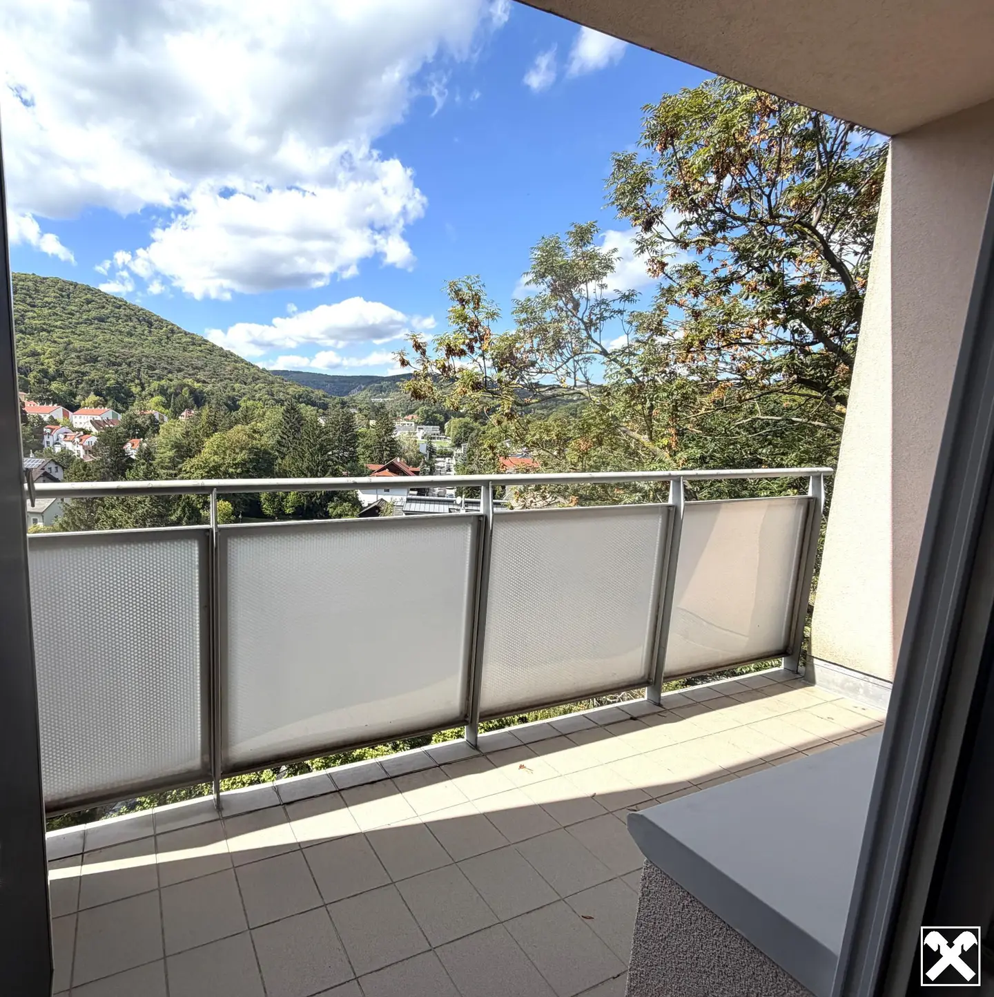 Bright apartment with loggia and scenic view