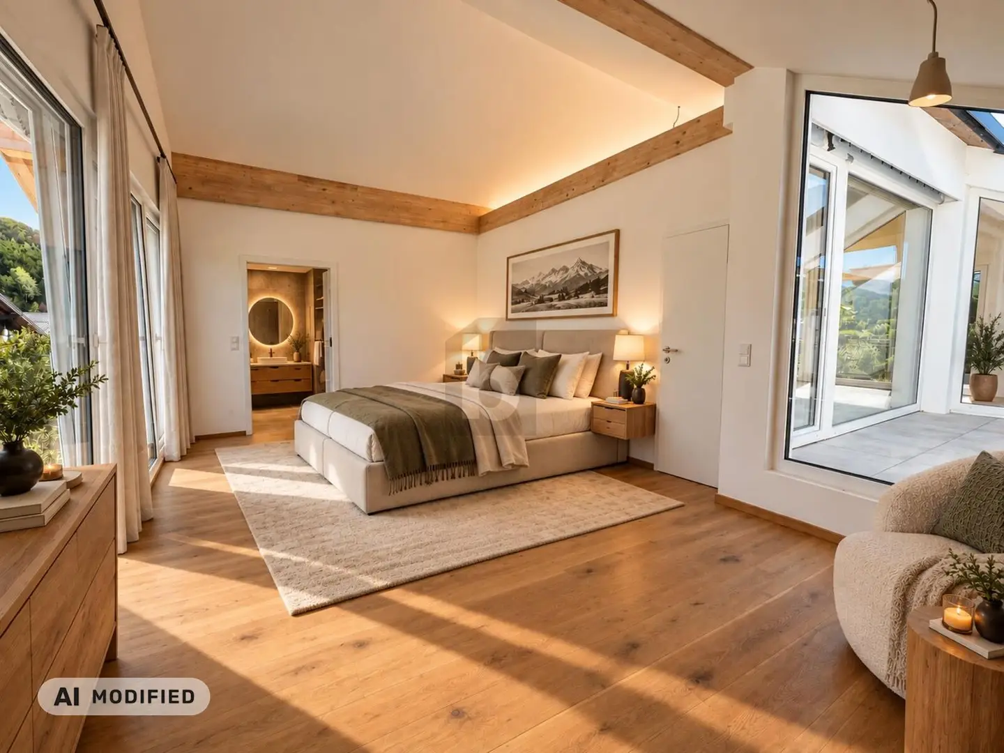 Penthouse mit blickgeschützter Dachterrasse und Stellplätzen mit E Ladestation