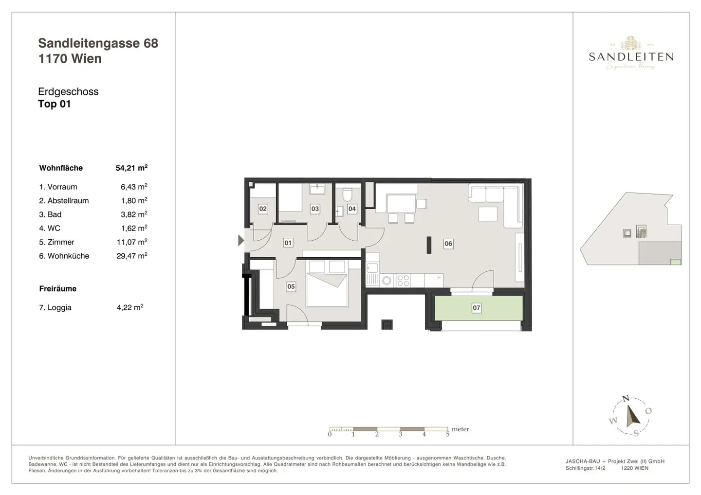 Smart entry into ownership: Modern 2-room apartment with protected loggia in Hernals || Sandleitengasse 68