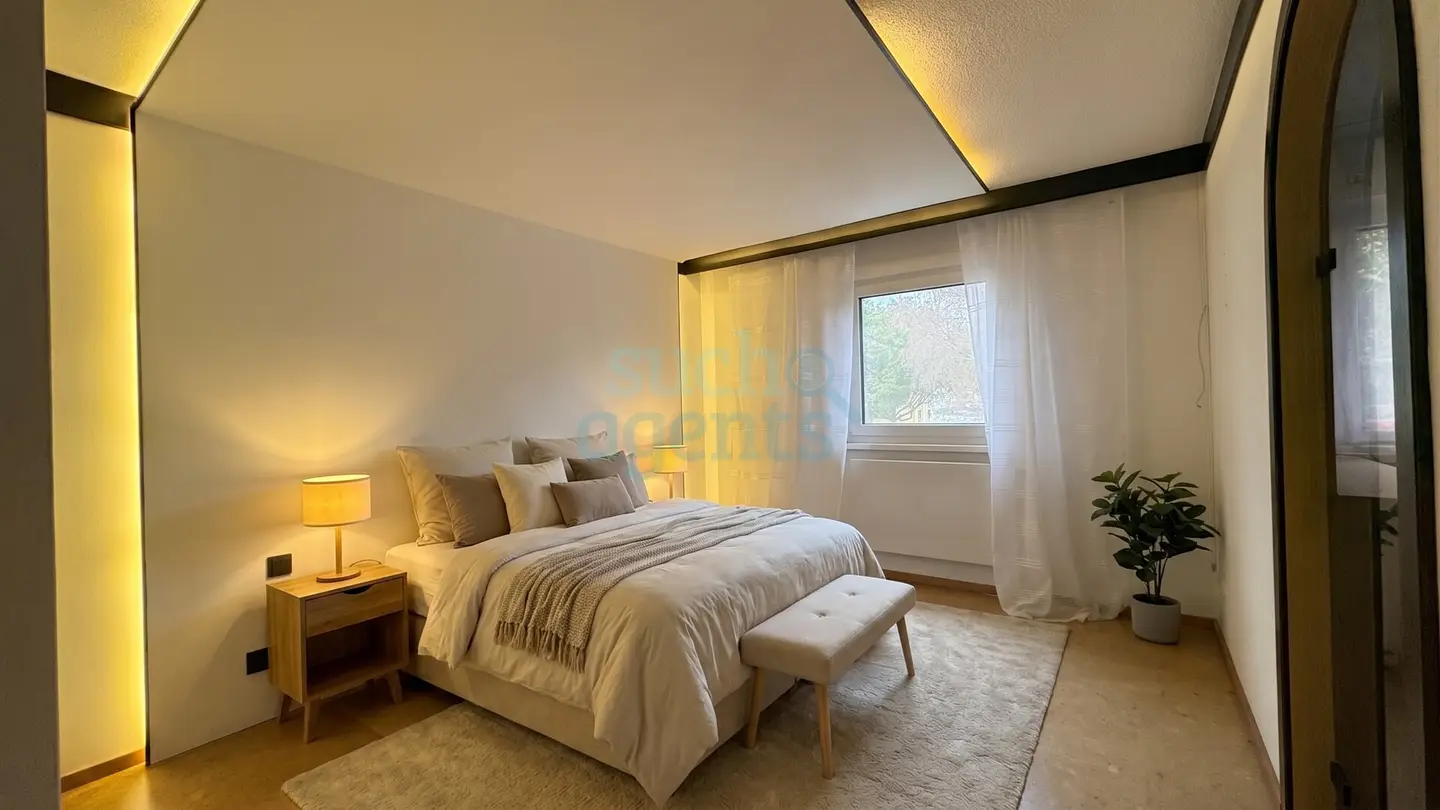 Modernised with sauna and glazed summer garden Familienwohnung