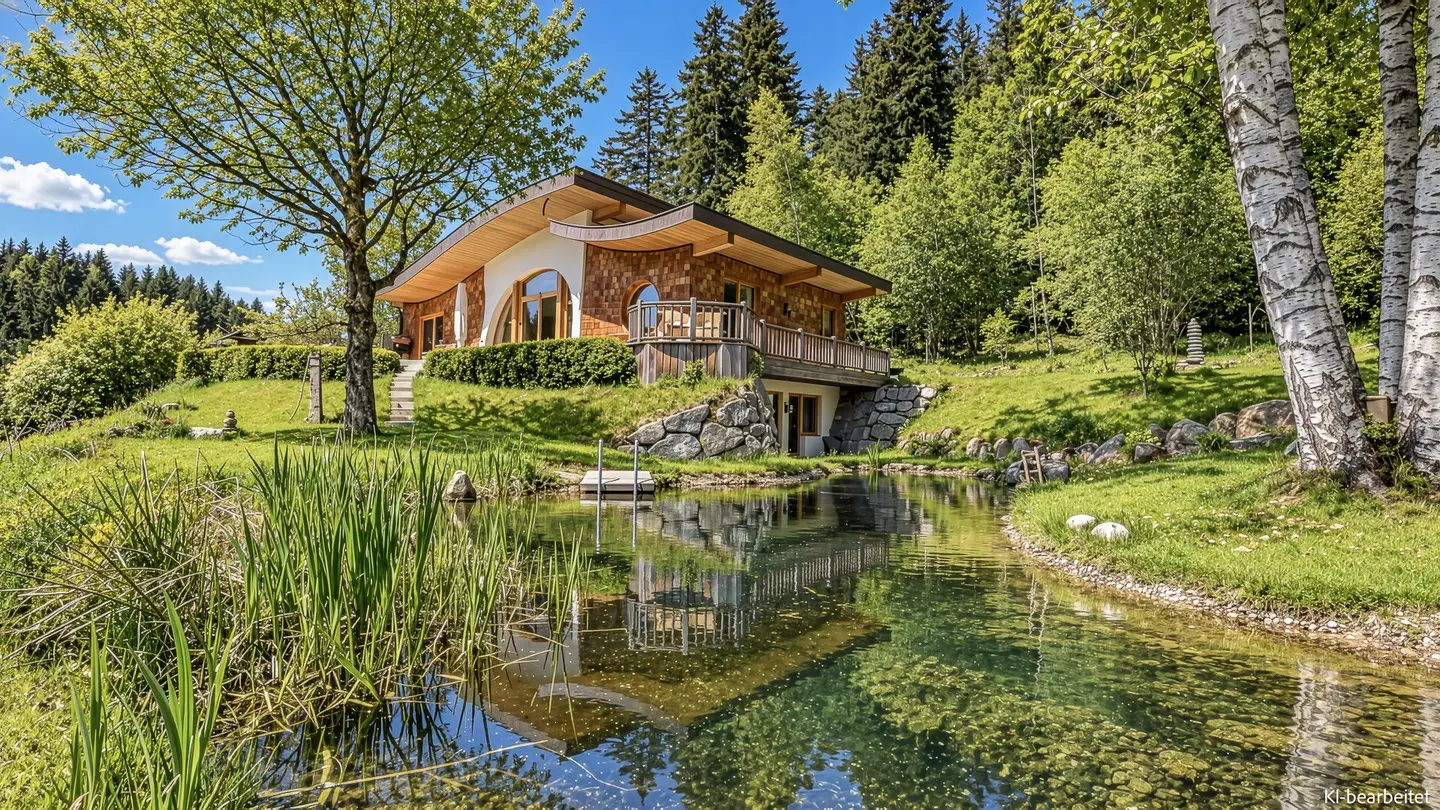 Privat gelegene Wohnung mit See und Alpenblick