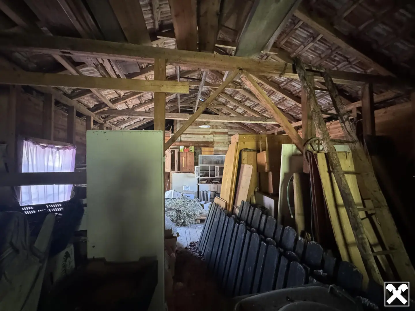 Charmantes Holzblockhaus mit Scheune Wohnung