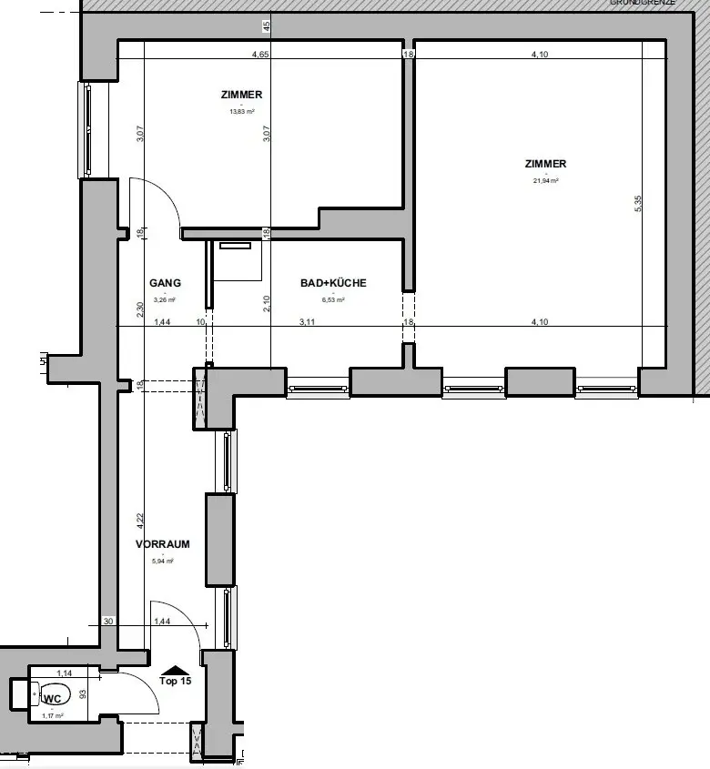 Representative condominium ownership in Goldschlaggasse - Now purchase affordable old building apartments to customize yourself