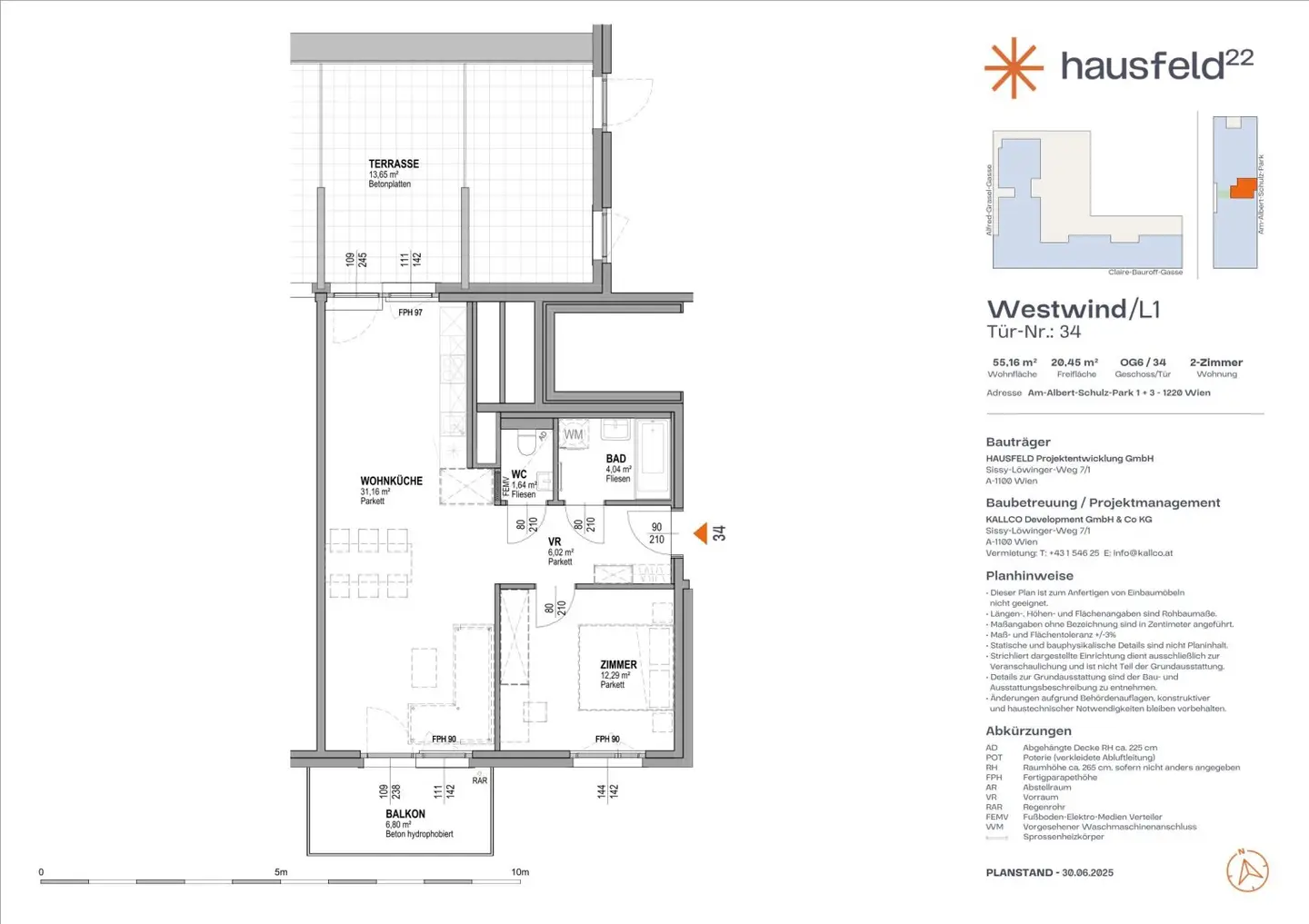 Top: G.34 ● LUMINA in Hausfeld²² ● Indefinite tenancy ● Book an appointment online: www.hausfeld22.at/westwind
