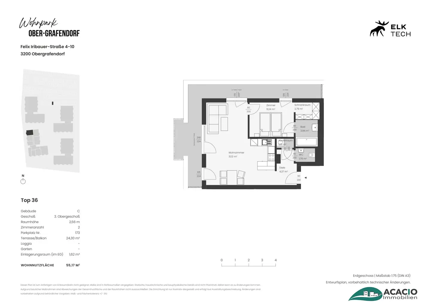 DREAMLIKE: 2-room condominium with surrounding TERRACE - KLIMAAKTIV Gold awarded new building - no commission for the buyer - near St. Pölten / Wohnpark Ober-Grafendorf - ecological, highly modern, awarded