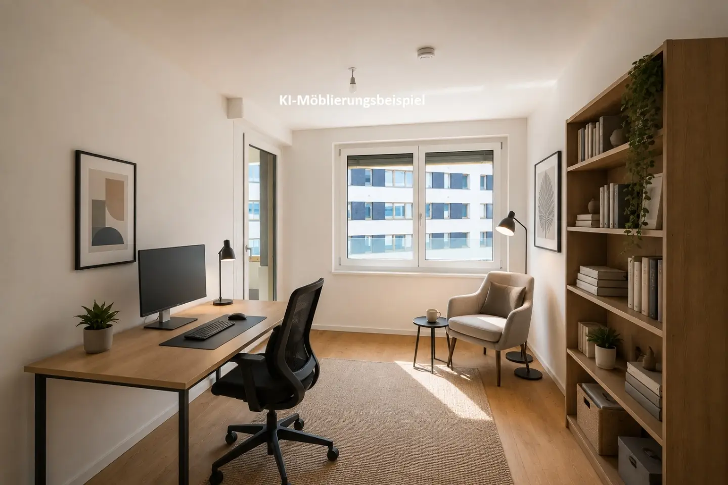 First occupancy Wohnung with loggia and parquet