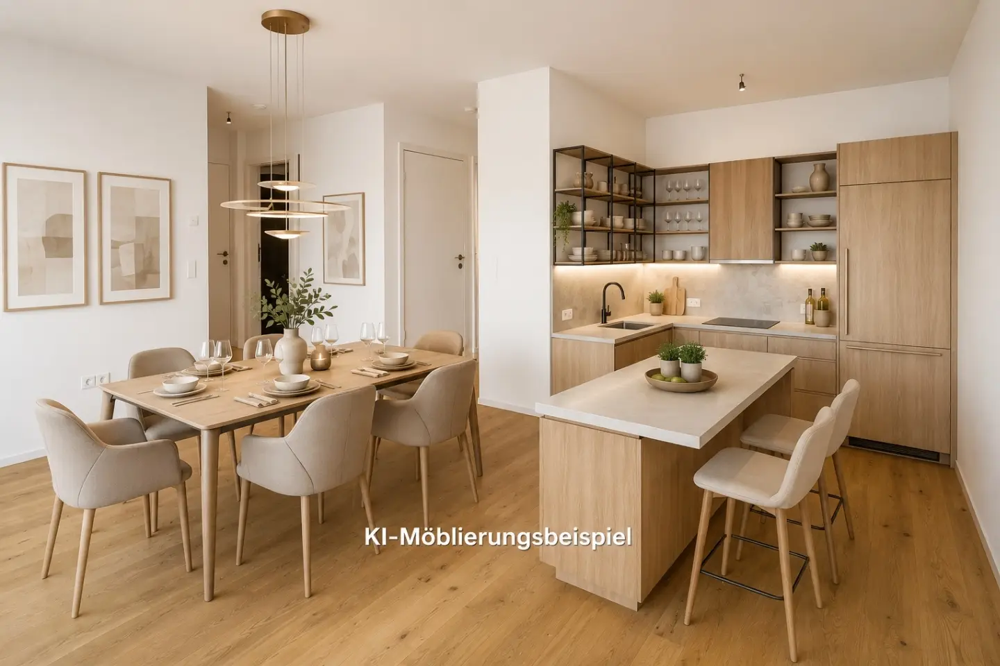 Newly completed Wohnung with outdoor space and bright rooms