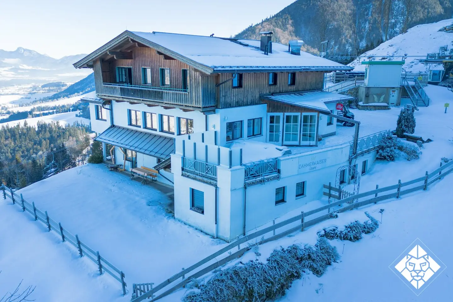 Berghof an der Bergstation Zahmer Kaiser – Gastronomie &amp; Beherbergung in Alleinlage
