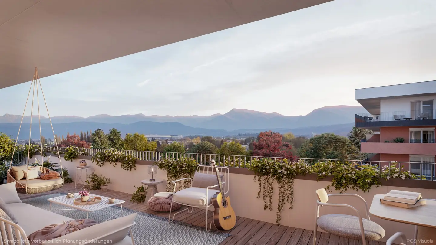 Moderne Neubauwohnungen von ca. 46 bis 72 m² inkl. Tiefgaragenplatz in unmittelbarer Nähe zum Wörthersee zu mieten.