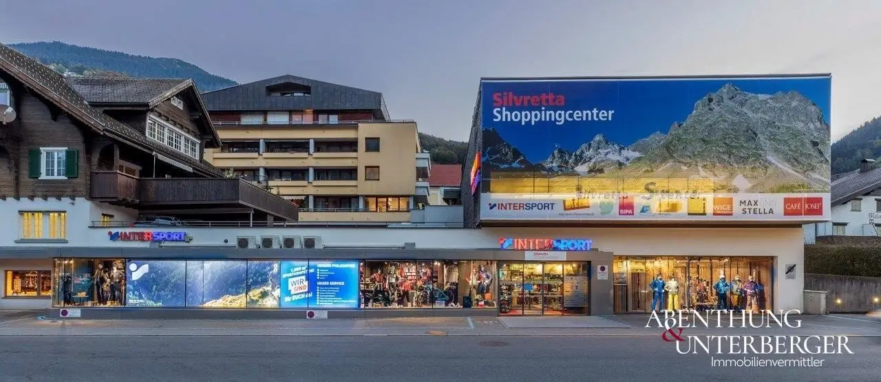 Attractive commercial space in the Silvretta Shoppingcenter – prime location in the heart of Schruns