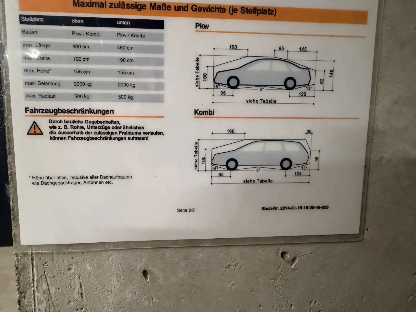 Garagenstellplätze - Stellplatz Nr. - 4 oder Nr. - 6 oder Nr. 22 - Stapelparker