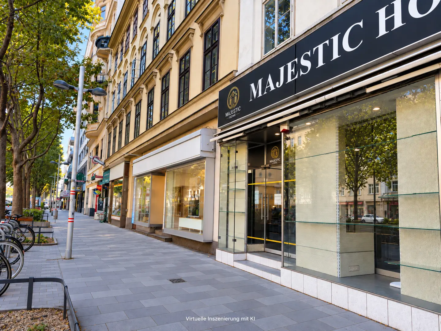 Apartment in historic building with prominent shopfront