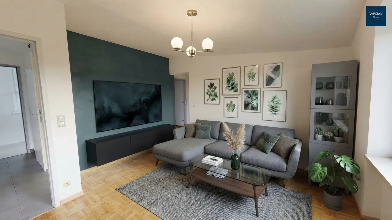Zentral. Sonnig. Großzügig. – 3-Zimmer-Wohnung mit Südbalkon in Gleisdorf