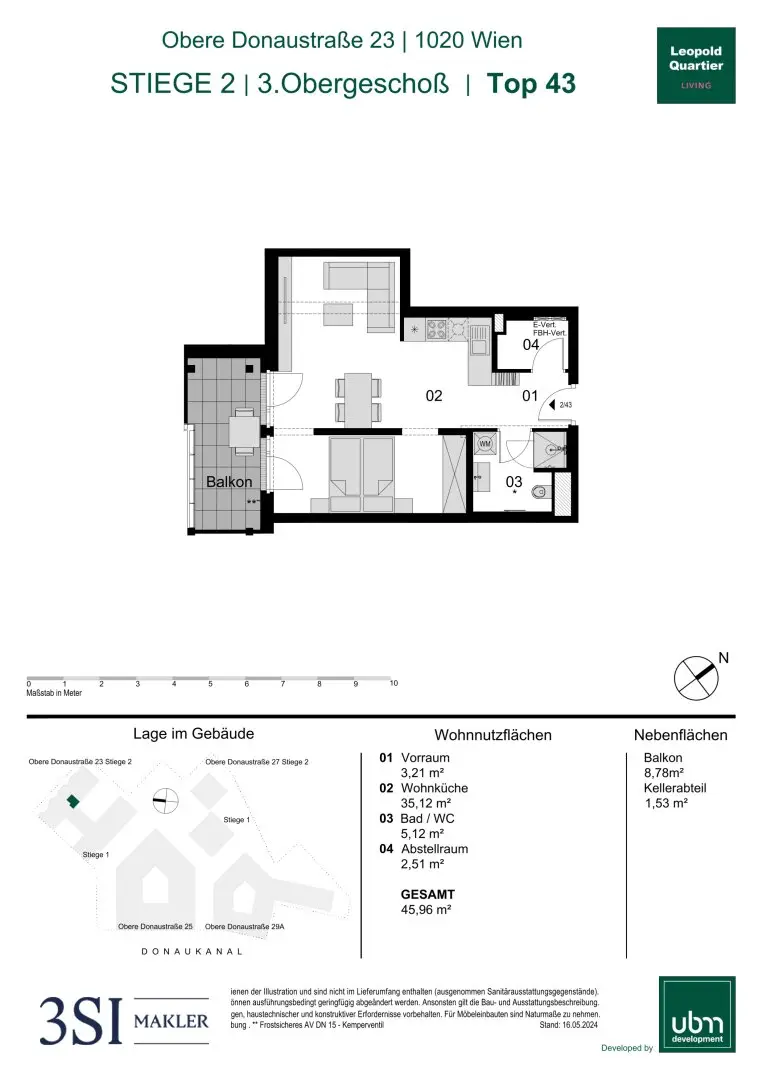 Ruhig, hell, Balkon: eine Wohnung zum Verlieben