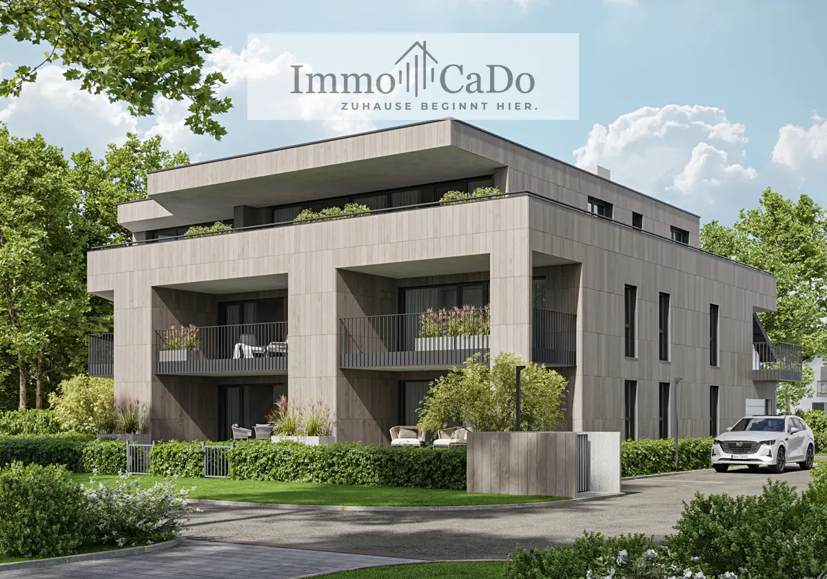 New build ground floor apartment near nature with private garden