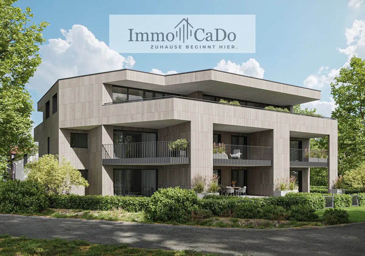 New build apartment with photovoltaic and riverside location