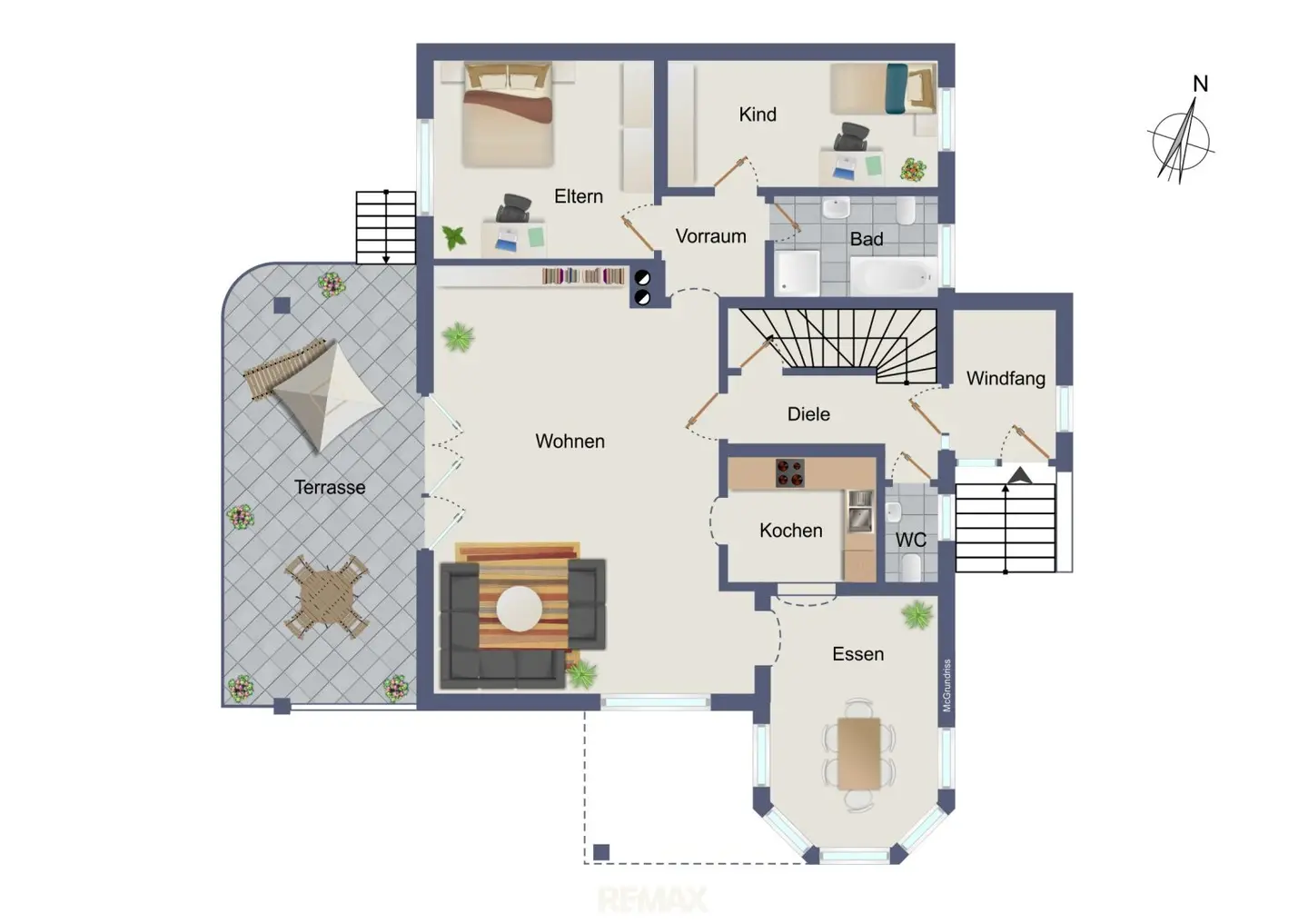 Großzügiges Haus mit sonnigem Garten, Carport, Garage und Fußbodenheizung!