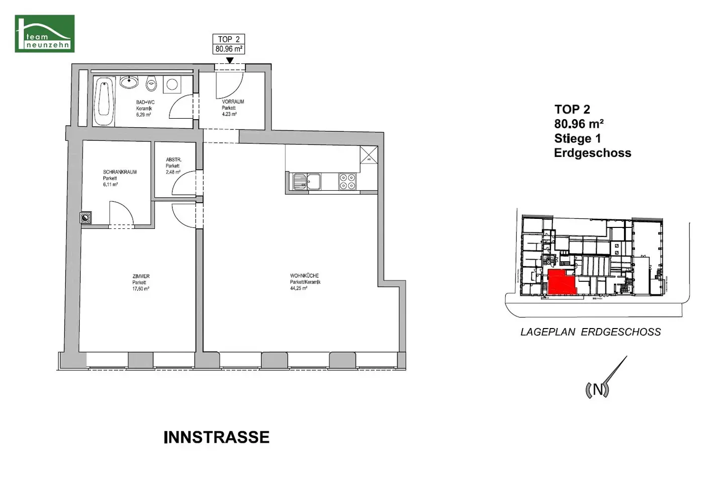 Wohlfühlwohnen nahe der Donau – 2-Zimmer-Wohnung mit durchdachtem Grundriss &amp; Einbauküche - ab 01.01.2027 beziehbar!