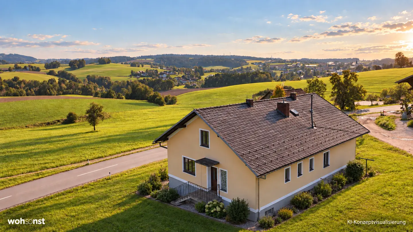 Ground floor apartment with terrace and distant view